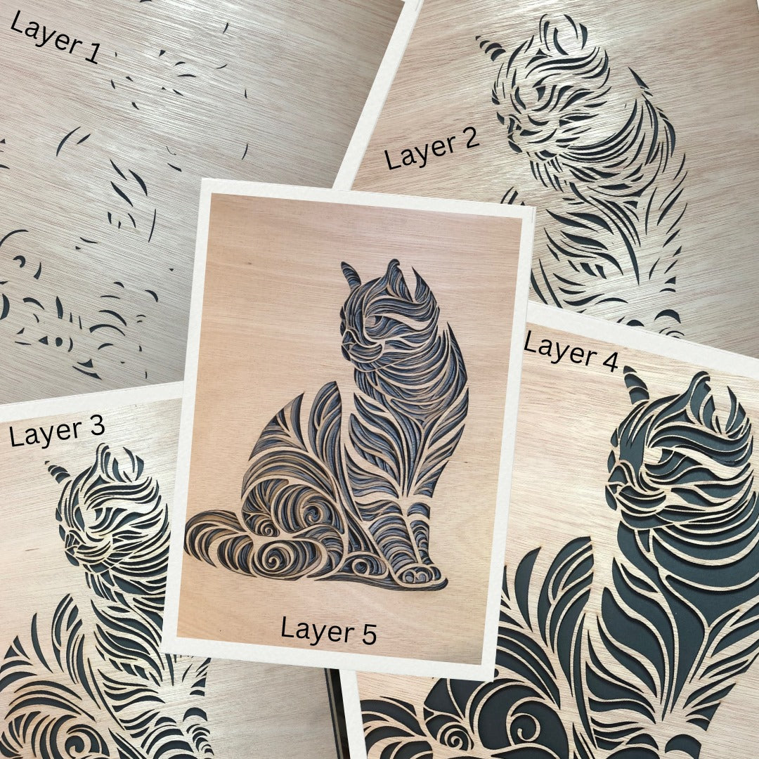 Abstract cat